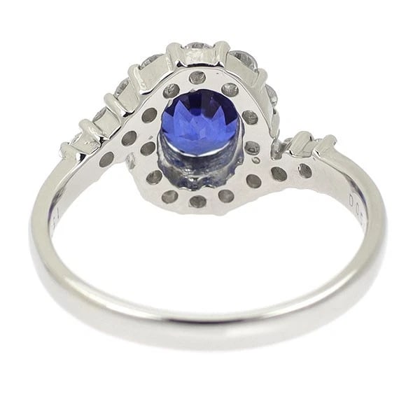 PT900 SAPPHIRE DIAMOND RING - 2