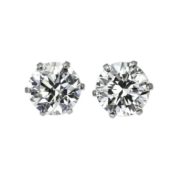 PT900 DIAMOND EARRINGS: Pt900 Diamond Earrings Brand: None Type/Style: piercing Material: PT900, Main Stone/Creation Natural Color: Silver Size: Length/Width/Diameter5.0 Accessories: None Accessories Notice: When purchasing