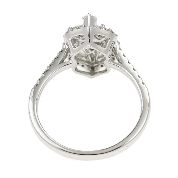 K18WG DIAMOND RING - 3
