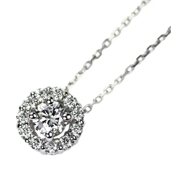 K18WG H&C DIAMOND PENDANT NECKLACE: K18WG H&C Diamond Pendant Necklace Brand: None Type/Style: pendant necklace Material: K18WG Color: WG Size: Necklace: Chain Length 40 cm Accessories: None Accessories Notice: When purchasing