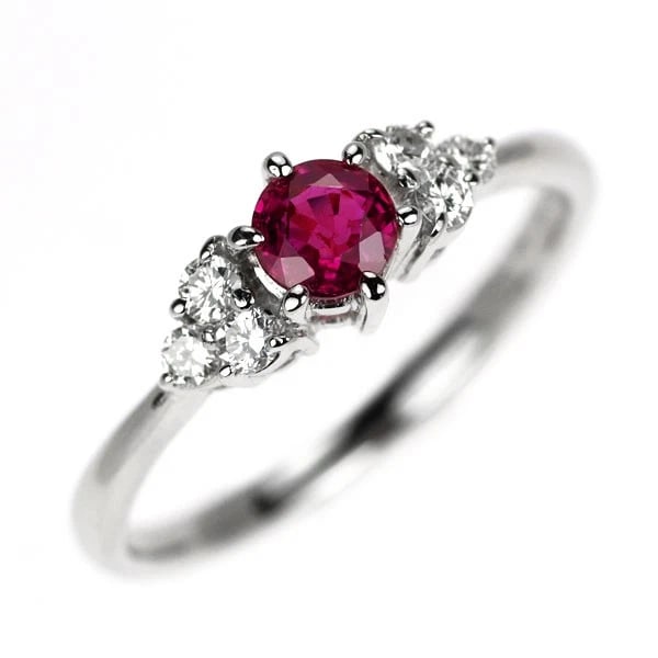 PT900 RUBY DIAMOND RING: Pt900 ruby diamond ring Brand: None Type/Style: ring Material: Pt900 Color: none Size: 6 US Accessories: None Accessories Notice: When purchasing pre-owned goods, please refer to the photos of the