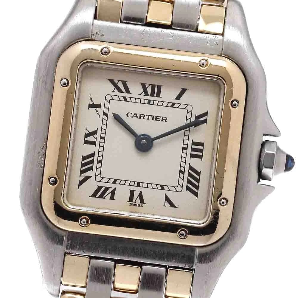 CARTIER PANTHERE SM YG BEZEL QUARTZ WATCH: CARTIER PANTHERE SM YG Bezel Quartz Watch Brand: CARTIER Type/Style: Wristwatch Material: Band Material Stainless Steel/YG, Case Material Stainless Steel/YG Color: Band Color Silver / Gold, Case