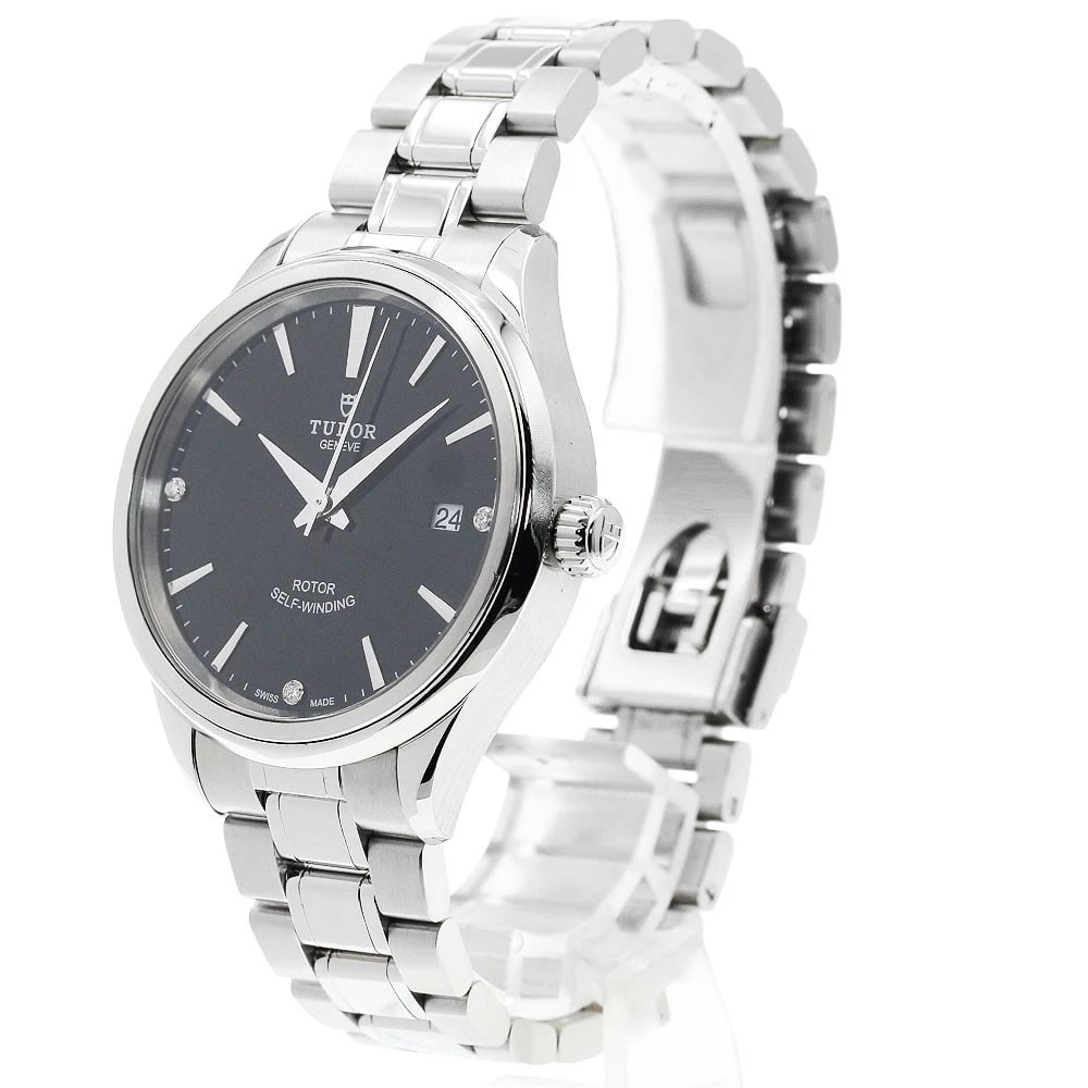 TUDOR STYLE DIAMOND AUTOMATIC WATCH - 2