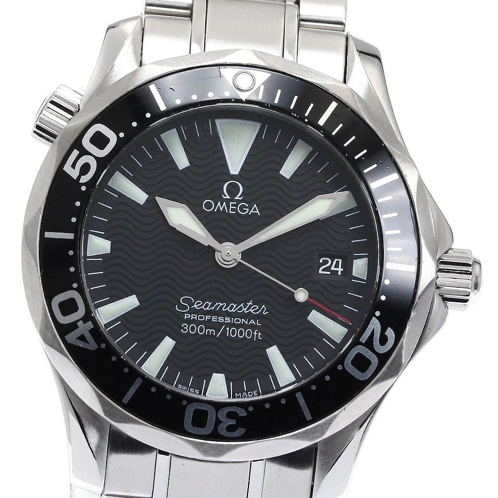 OMEGA SEAMASTER PROFESSIONAL QUARTZ BOY'S WATCH: OMEGA Seamaster Professional Quartz Boy's Watch Brand: OMEGA Type/Style: Wristwatch Material: Band Material Stainless Steel, Case Material Stainless Steel Color: Band Color Silver, Case Color Silver,