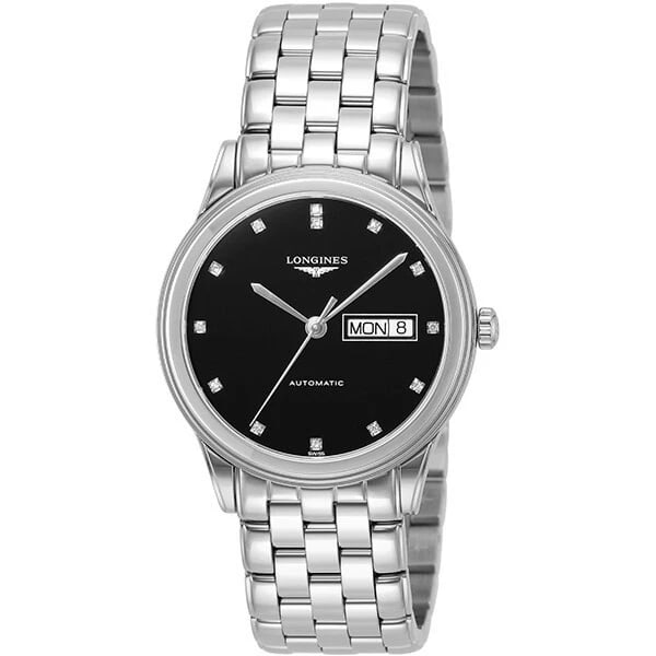 LONGINES WATCH WITH METAL STRAP WATCH: Longines Watch with Metal Strap Watch Brand: Longines Type/Style: Wristwatch Material: ss Color: Dial Color black Size: Case Diameter: 38.5mm Accessories: None Accessories Notice: When purchasing