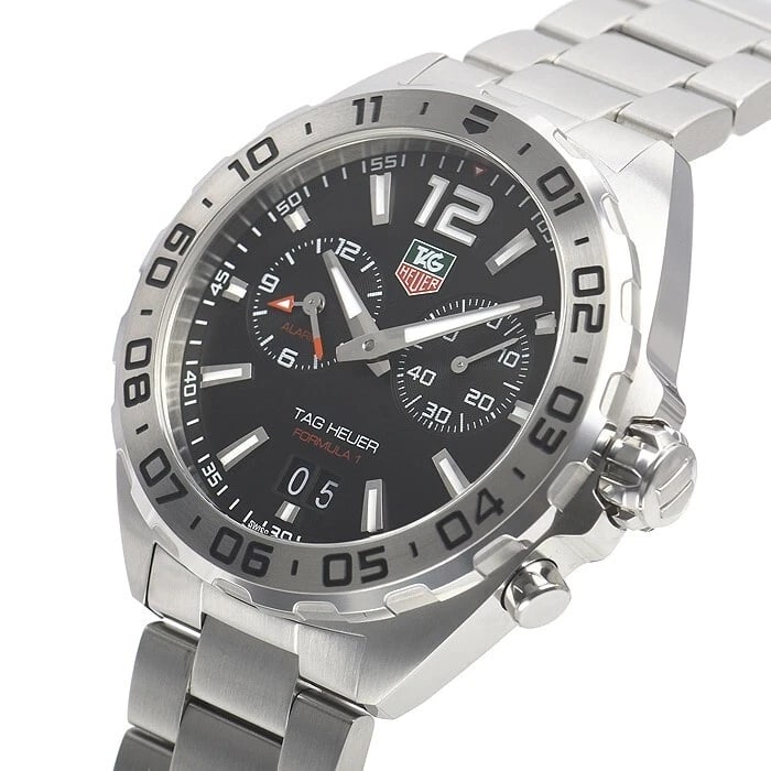 TAG HEUER FORMULA 1 ALARM WATCH NEW FROM TOKYO WATCH: TAG Heuer Formula 1 Alarm Watch new from Tokyo Watch Brand: TAG Heuer Type/Style: Wristwatch Material: ss Color: Dial Color black Size: Case Size41.0mm Accessories: None Accessories Notice