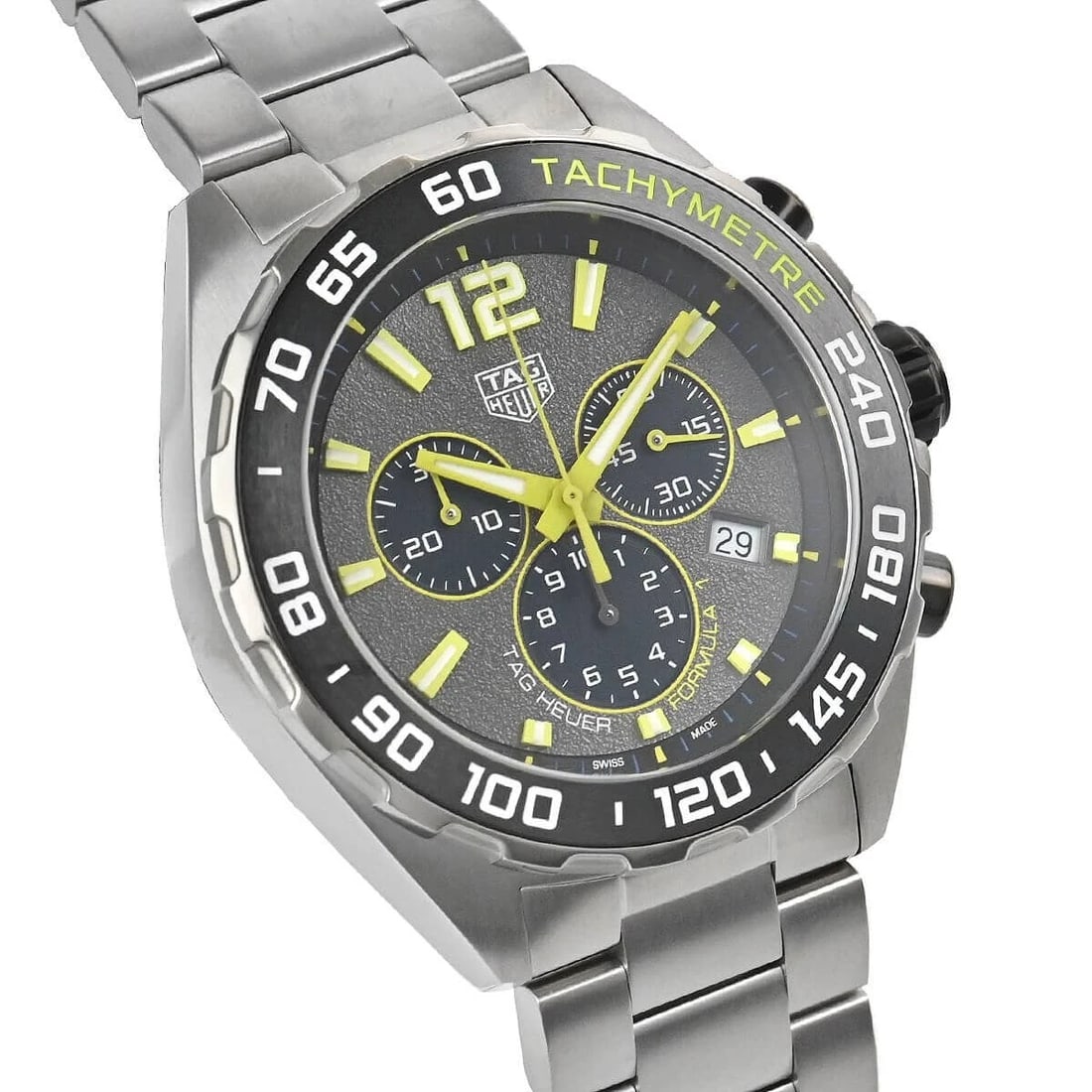 TAG HEUER FORMULA 1 CHRONOGRAPH WATCH: TAG Heuer Formula 1 Chronograph Watch Brand: TAG Heuer Type/Style: Wristwatch Material: ss Color: Dial Color gray Size: Case Size43.0mm Accessories: None Accessories Notice: When purchasing pre-owned