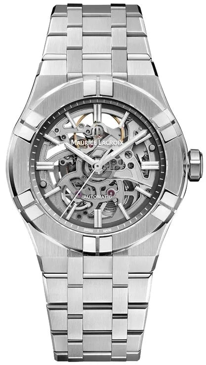 MAURICE LACROIX AIKON AUTOMATIC SKELETON WATCH (1 of 2)