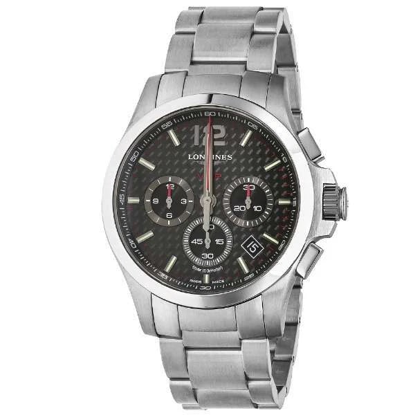 LONGINES LONGINES CONQUEST BLACK DIAL WATCH: LONGINES Longines Conquest Black Dial Watch Brand: LONGINES Type/Style: Wristwatch Material: ss Color: Dial Color black Size: Case diameter 42 millimeters Accessories: None Accessories Not