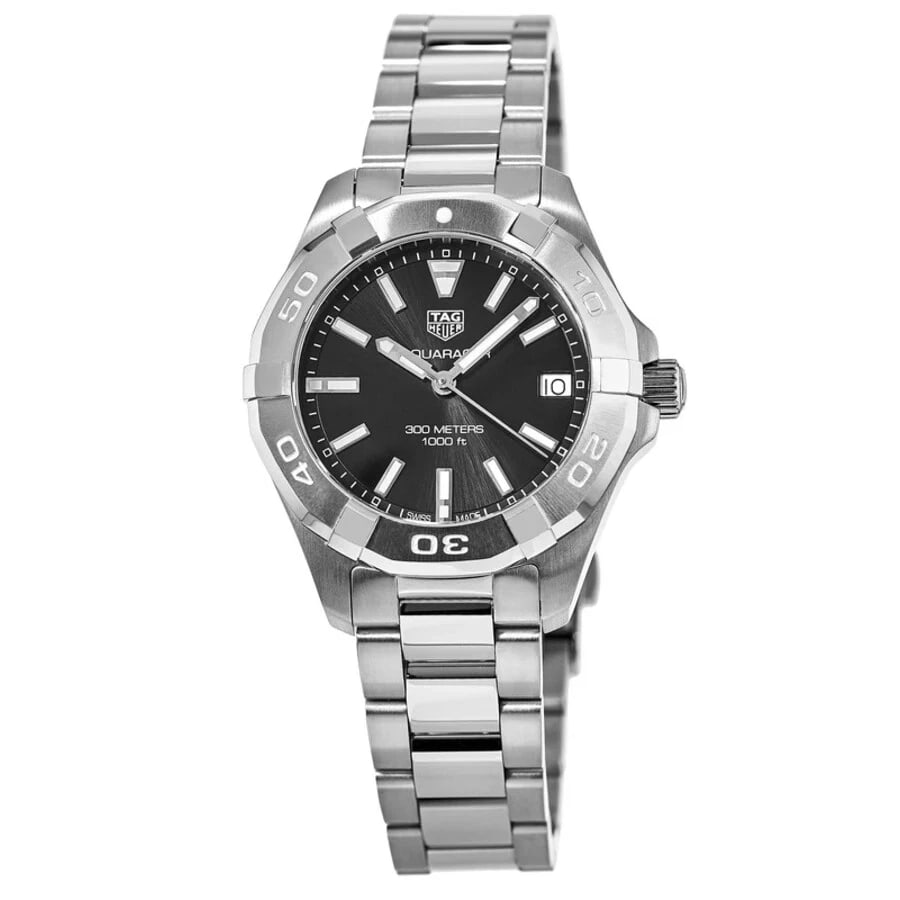 TAG HEUER AQUARACER QZ WATCH: TAG Heuer Aquaracer QZ Watch Brand: TAG Heuer Type/Style: Wristwatch Material: ss Color: Dial Color black Size: Case size 32.0mm Accessories: None Accessories Notice: When purchasing pre-owned goods,