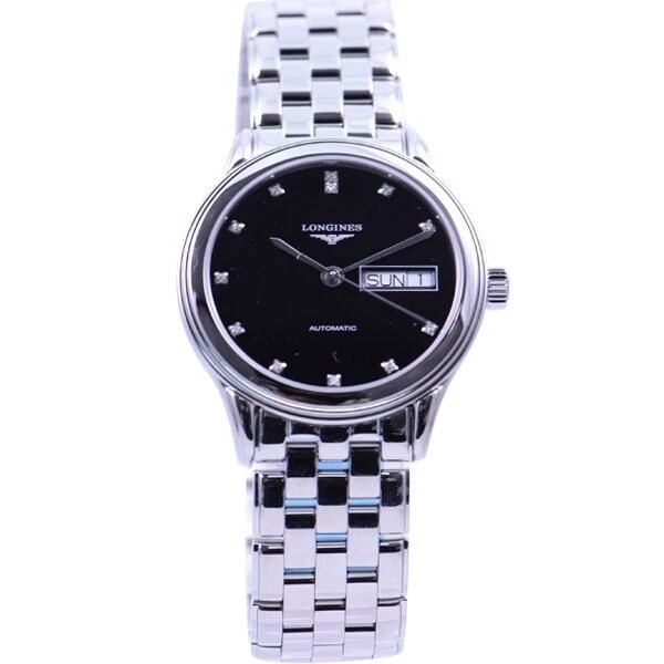 LONGINES AUTOMATIC WATCH MEN'S WATCH: LONGINES Automatic Watch Men's Watch Brand: Longines Type/Style: Wristwatch Material: ss Color: Dial Color silver black Size: Case diameter/width 35 millimeters Case thickness 10.00 Accessories: N