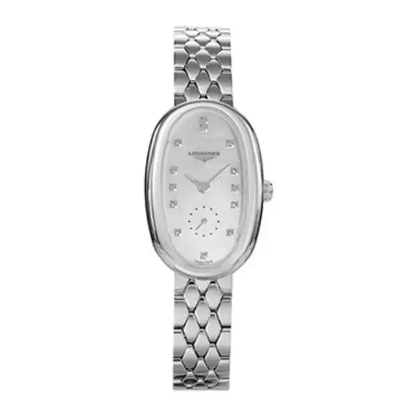 LONGINES SYMPHONETTE WHITE WATCH: Longines Symphonette White Watch Brand: Longines Type/Style: Wristwatch Material: ss Color: Dial Color white Size: Case size] Height 33.5 x Width 22 x Thickness 6.5mm Accessories: None Accessories