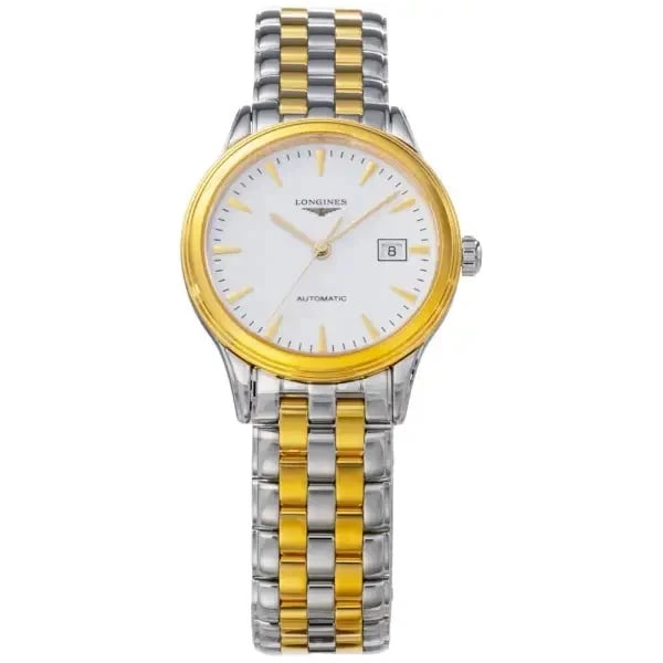 LONGINES FLAGSHIP WHITE WATCH: longines Flagship White Watch Brand: Longines Type/Style: Wristwatch Material: Case stainless steel (yellow gold PVD) Color: Dial Color white Size: Case size] Height 30 x Width 30 x Thickness 8.5 mm