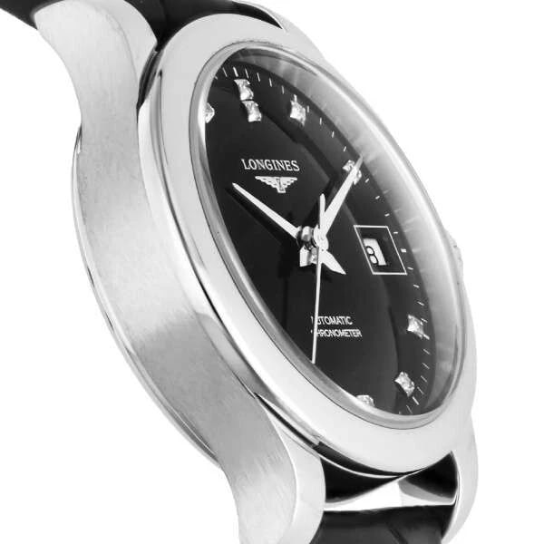 LONGINES RECORD BLACK WATCH - 2