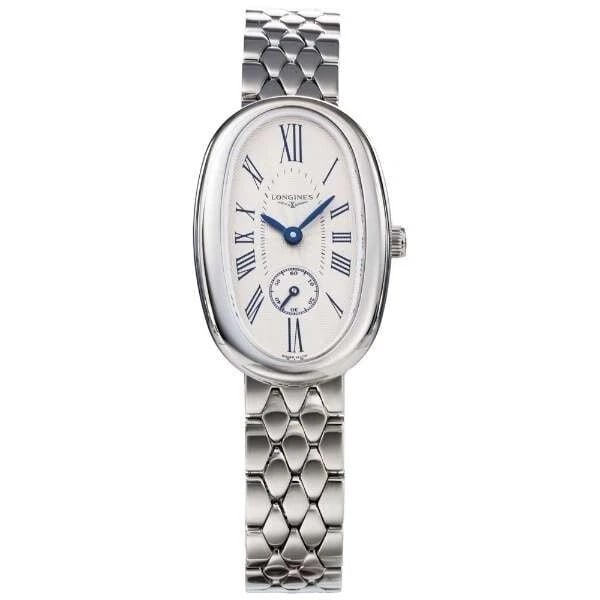LONGINES SYMPHONETTE SILVER WATCH: LONGINES Symphonette Silver Watch Brand: Longines Type/Style: Wristwatch Material: ss Color: Dial Color silver Size: Case size] Height 34 x width 22 x thickness 6.5 mm Accessories: None Accessories