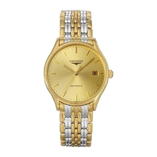 LONGINES LYRE WATCH: LONGINES Lyre Watch Brand: Longines Type/Style: Wristwatch Material: Stainless steel/Stainless steel (Yellow gold PVD) Color: Dial Color gold Size: Case size] Height 35 x width 35 x thickness 8 mm
