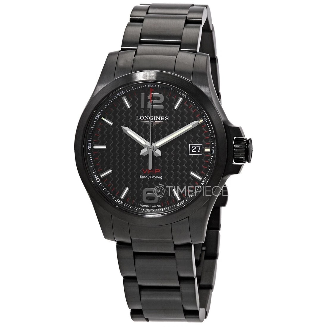 LONGINES CONQUEST V.H.P WATCH: LONGINES Conquest V.H.P Watch Brand: Longines Type/Style: Wristwatch Material: PVD SS Color: Dial Color Black Size: Case Size: 41mm Accessories: None Accessories Notice: When purchasing pre-owned