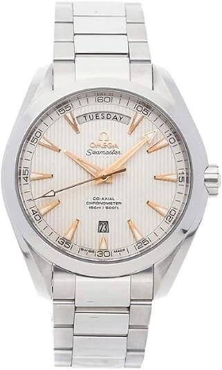 OMEGA SEAMASTER AQUA TERRA CO-AXIAL DAY DATE WATCH: Omega Seamaster Aqua Terra Co-Axial Day Date Watch Brand: OMEGA Type/Style: Wristwatch Material: SS Color: Dial Color Silver Size: Case Size: 41.5mm Accessories: None Accessories Notice: W