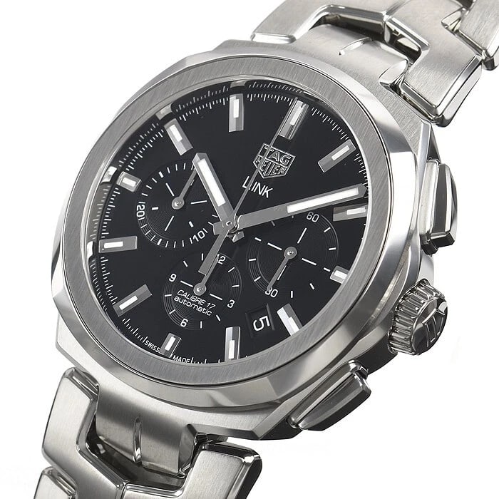 TAG HEUER LINK CALIBRE WATCH: TAG Heuer Link Calibre Watch Brand: TAG Heuer Type/Style: Wristwatch Material: ss Color: Dial Color black Size: Case Size: 41mm Accessories: None Accessories Notice: When purchasing pre-owned goods,