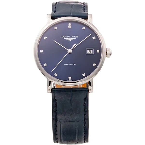 LONGINES LEATHER BELT WATCH: Longines Leather Belt Watch Brand: Longines Type/Style: Wristwatch Material: SS leather Color: Dial Color Blue Size: Case size: 37mm (height) x 37mm (width) x 9mm (thickness) Accessories: None