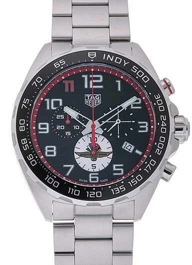 TAG HEUER FORMULA INDY BLACK/WHITE NEW WATCH: TAG Heuer Formula Indy Black/White New Watch Brand: TAG Heuer Type/Style: Wristwatch Material: SS Color: Dial Color Black/White Size: Case Size: 43mm Accessories: None Accessories Notice: When