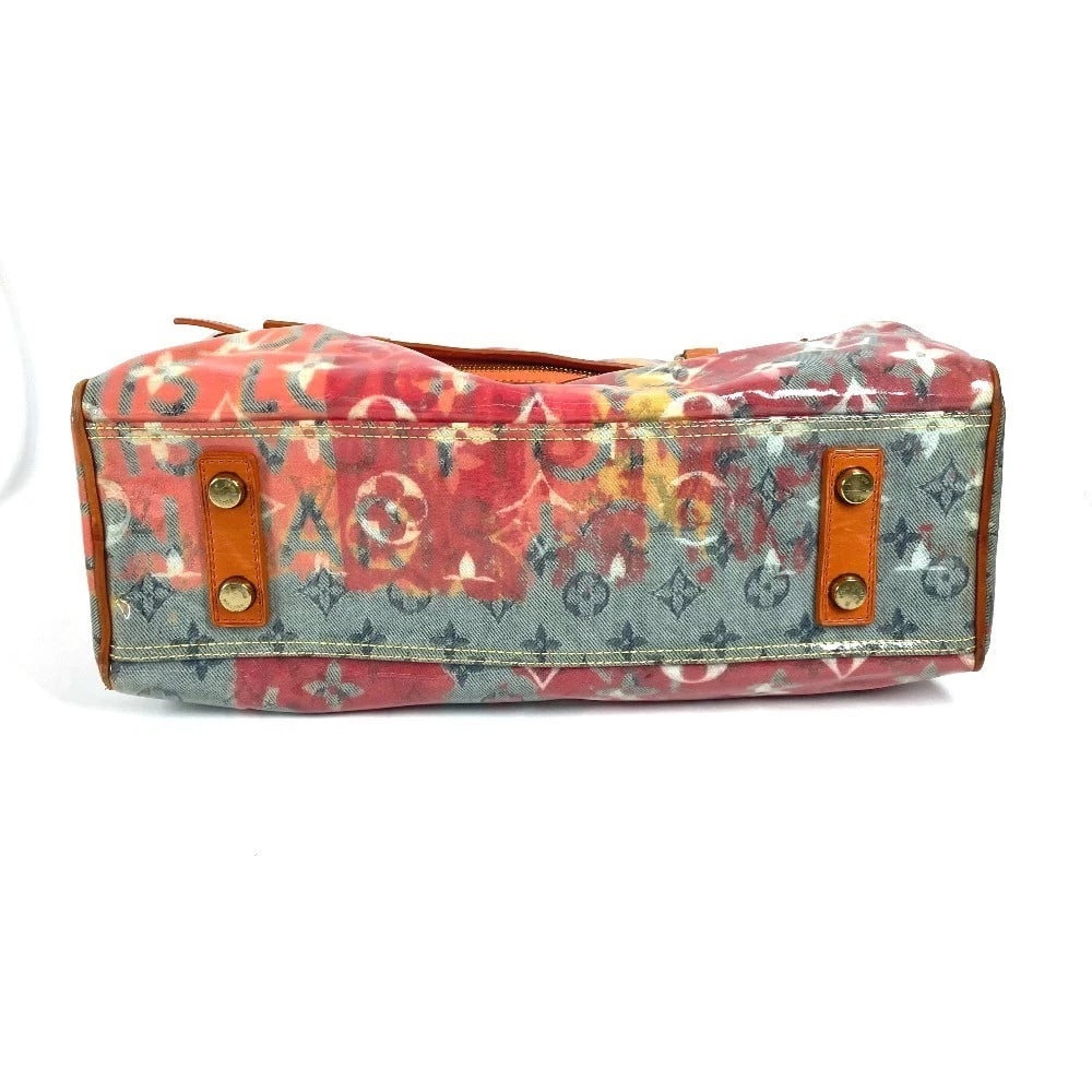 LOUIS VUITTON MONOGRAM PULP WEEKENDER PM HAND BAG - 5