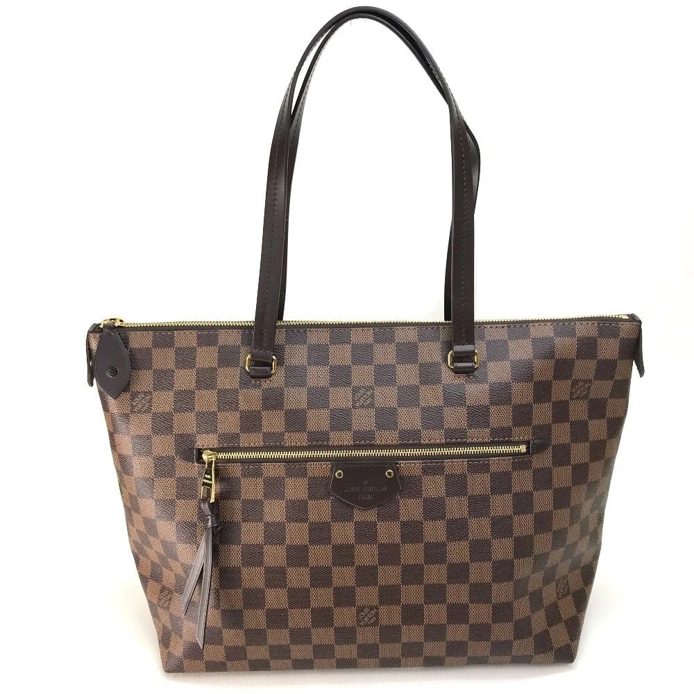 LOUIS VUITTON N41013 DAMIER JENA MM TOTE BAG SHOULDER BAG: LOUIS VUITTON N41013 Damier Jena MM Tote Bag Shoulder Bag Brand: LOUIS VUITTON Type/Style: Shoulder Bag Material: Damier Canvas Color: Ebene / Brown Size: W12.0?H10.6?D6.1inch / W30.5cm?H27cm?D15.5cm 