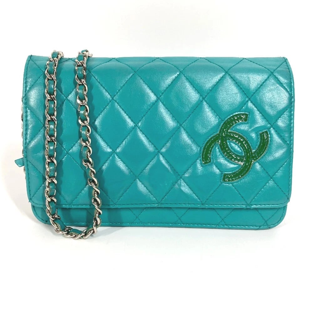CHANEL CROSSBODY CC MARK CHAIN LONG WALLET SHOULDER BAG: CHANEL Crossbody CC Mark Chain Long Wallet Shoulder Bag Brand: CHANEL Type/Style: Shoulder Bag Material: Leather Color: Green Size: W7.3?H4.7inch / W18.5cm?H12cm Accessories: None Accessor
