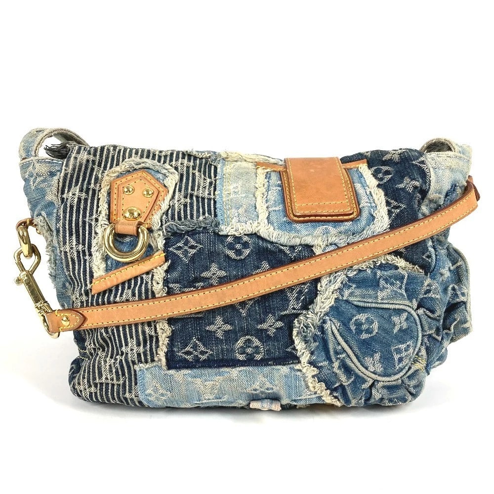 LOUIS VUITTON MONOGRAMDENIM PATCHWORK POSTY MESSENGER BAG - 3