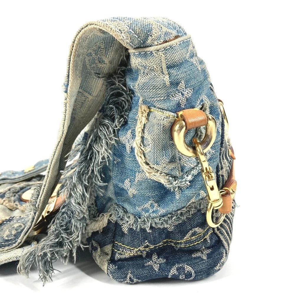 LOUIS VUITTON MONOGRAMDENIM PATCHWORK POSTY MESSENGER BAG - 4