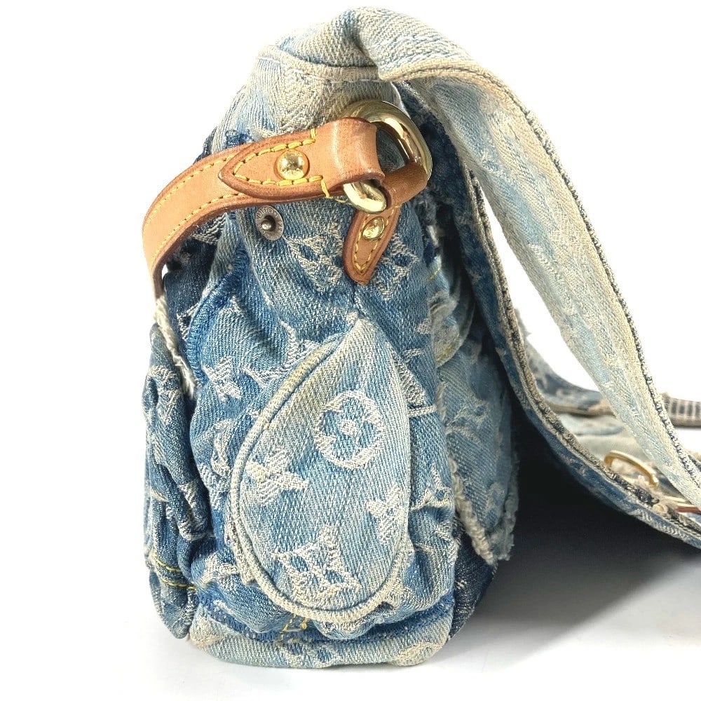 LOUIS VUITTON MONOGRAMDENIM PATCHWORK POSTY MESSENGER BAG - 5
