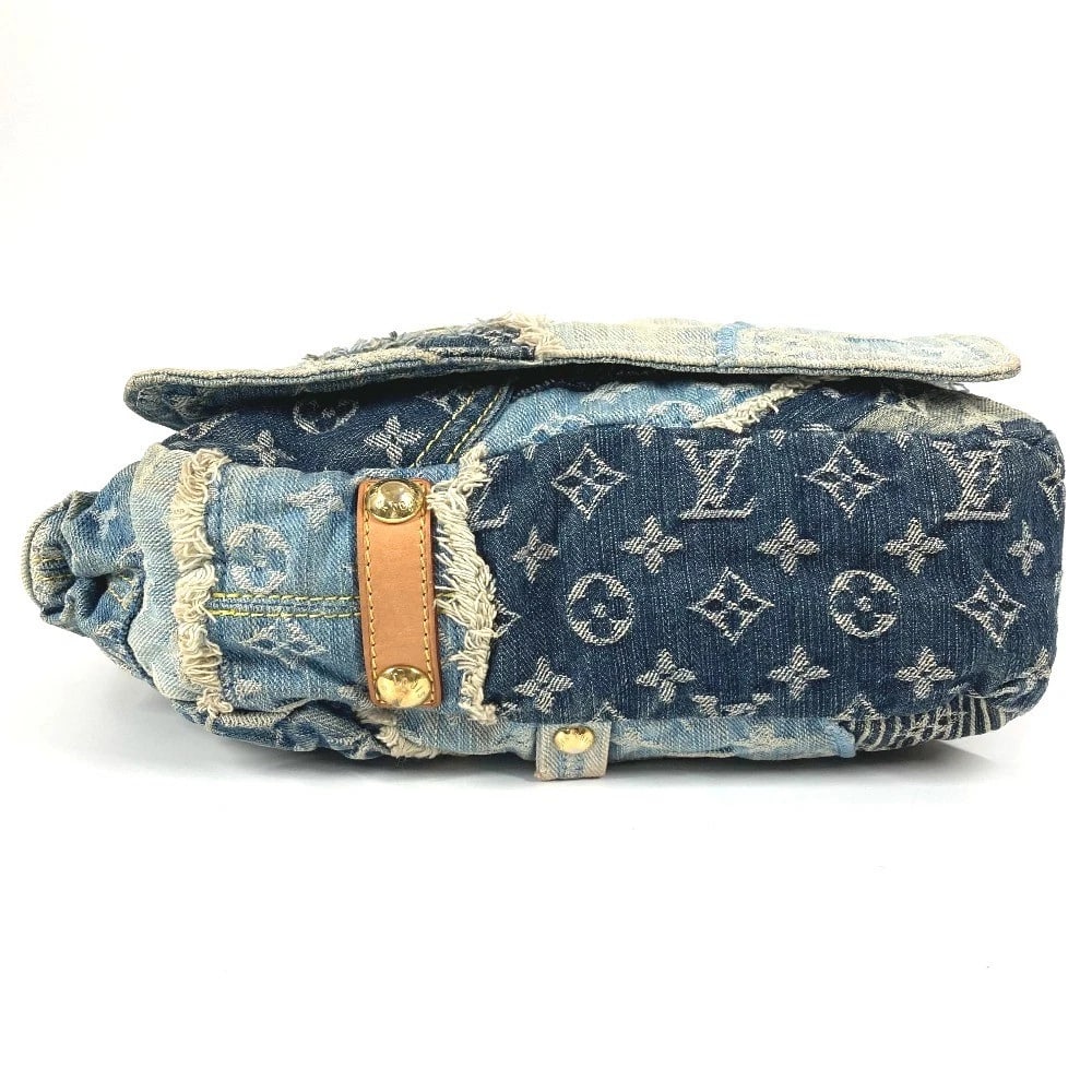 LOUIS VUITTON MONOGRAMDENIM PATCHWORK POSTY MESSENGER BAG - 6