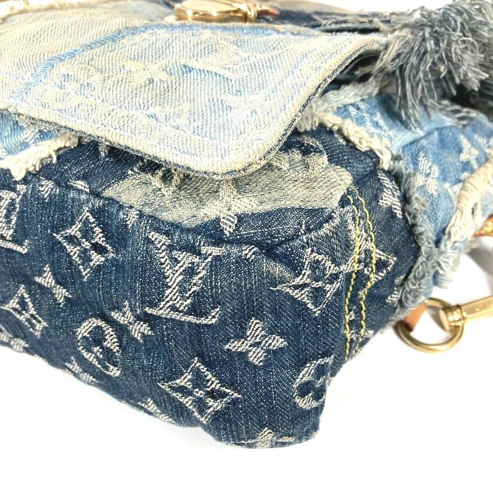 LOUIS VUITTON MONOGRAMDENIM PATCHWORK POSTY MESSENGER BAG - 7
