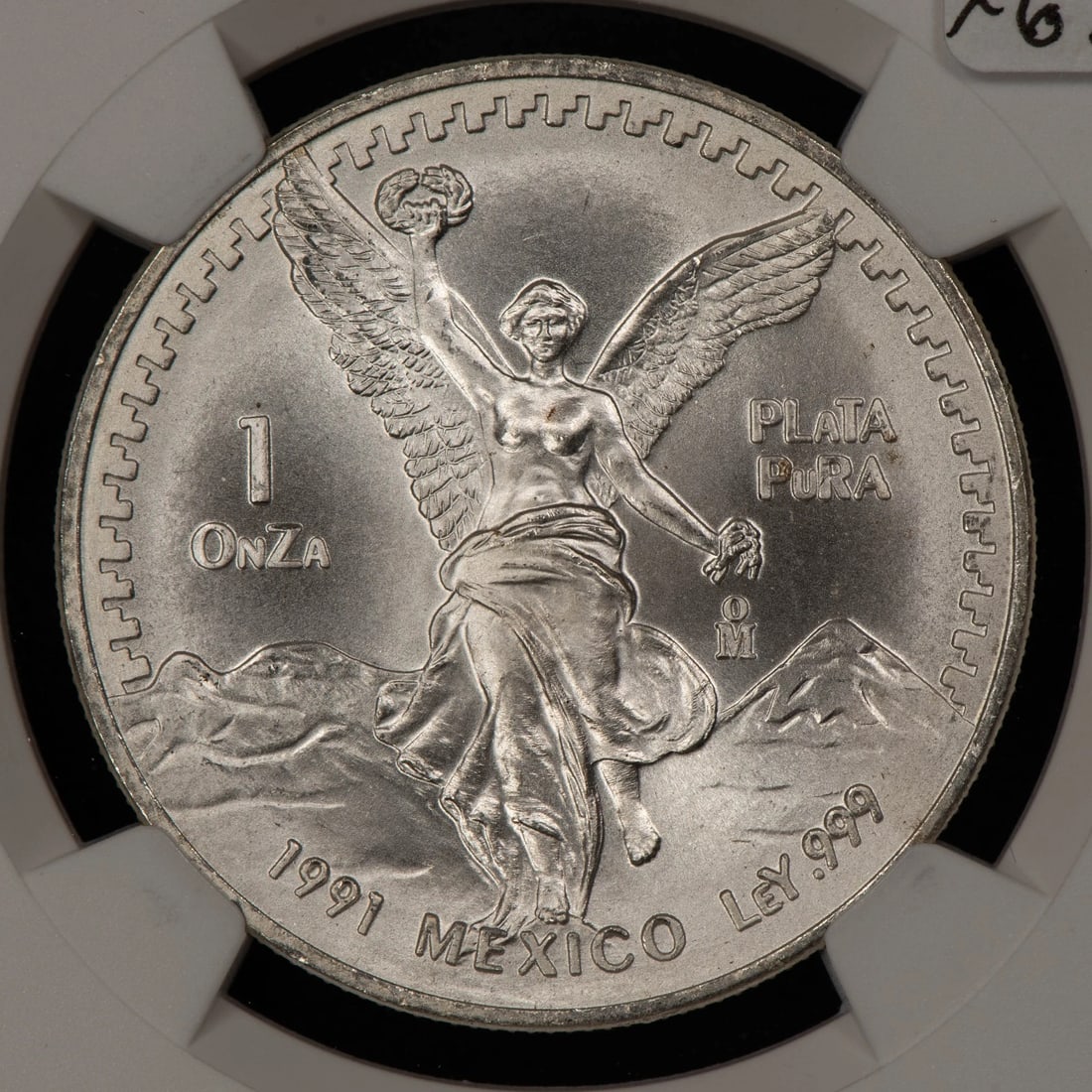 1991-MO MEXICO 1 OZ SILVER LIBERTAD - TYPE 2 SMALL: 1991-Mo Mexico 1 oz Silver Libertad - Type 2 Small Brand/Mint: Mexican Mint Year: 1991 Fineness: 0.999 Country of Origin: Mexico Accessories: None Accessories Notice: When purchasing pre-owned good