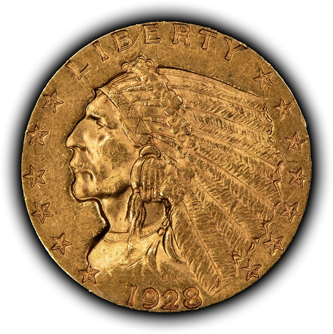 1928 G$2.50 INDIAN HEAD GOLD QUARTER EAGLE (1 of 4)