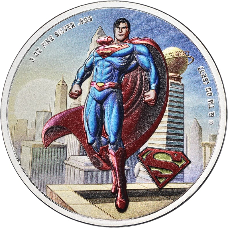 2023 BARBADOS SILVER SUPERMAN: 2023 Barbados Silver Superman Year: 2023 Fineness: 0.999 Composition: Silver Denomination: None Country of Origin: None Accessories: None Accessories Notice: When purchasing pre-owned goods, please