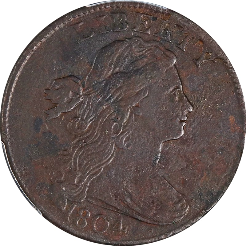 1804 LARGE CENT XF DETAILS KEY DATE: 1804 Large Cent XF Details Key Date Year: 1804 Fineness: None Composition: Copper Denomination: None Country of Origin: United States Accessories: None Accessories Notice: When purchasing pre-owned