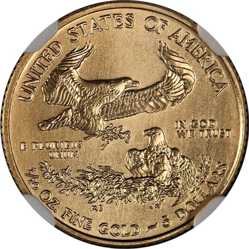 2009 GOLD AMERICAN EAGLE $5 - 2