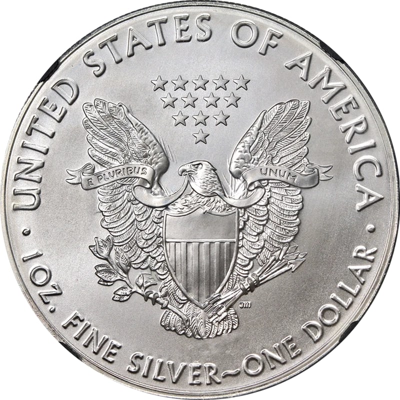 2017 (P) SILVER AMERICAN EAGLE $1 - 2