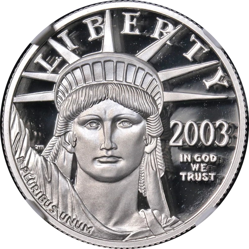 2003-W PLATINUM AMERICAN EAGLE $50 (1 of 2)