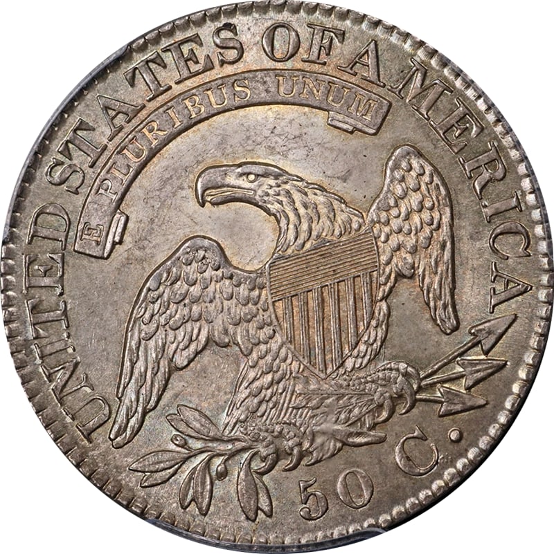 1827 BUST HALF DOLLAR SQUARE BASE - 2