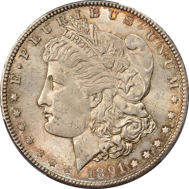 1891-S MORGAN SILVER DOLLAR NICE EYE APPEAL NICE (1 of 2)