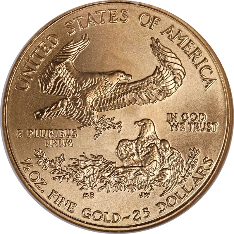 2002 GOLD AMERICAN EAGLE $25 - 2