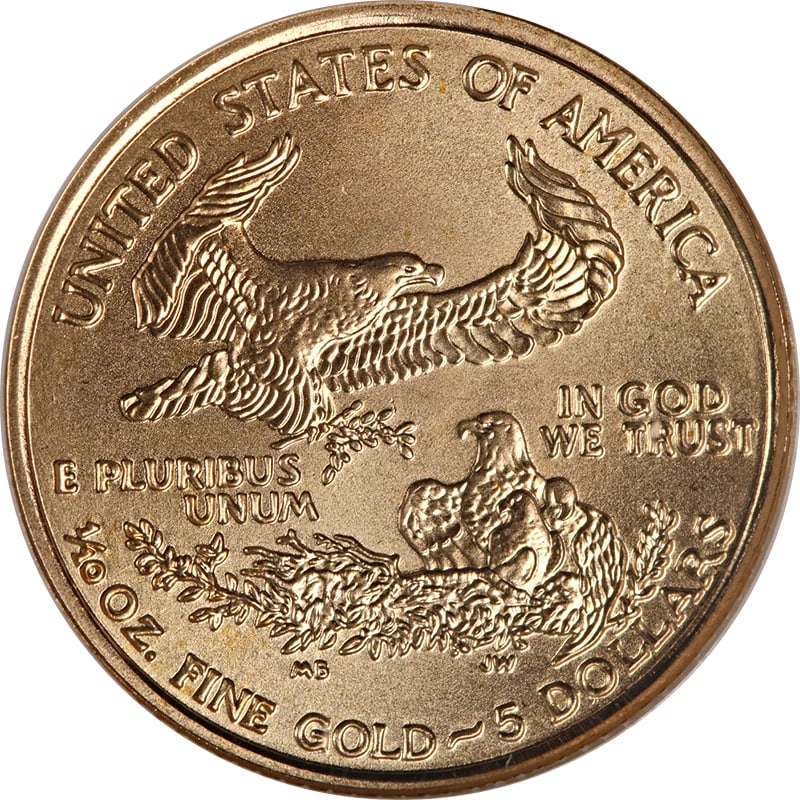 2000 GOLD AMERICAN EAGLE $5 - 2