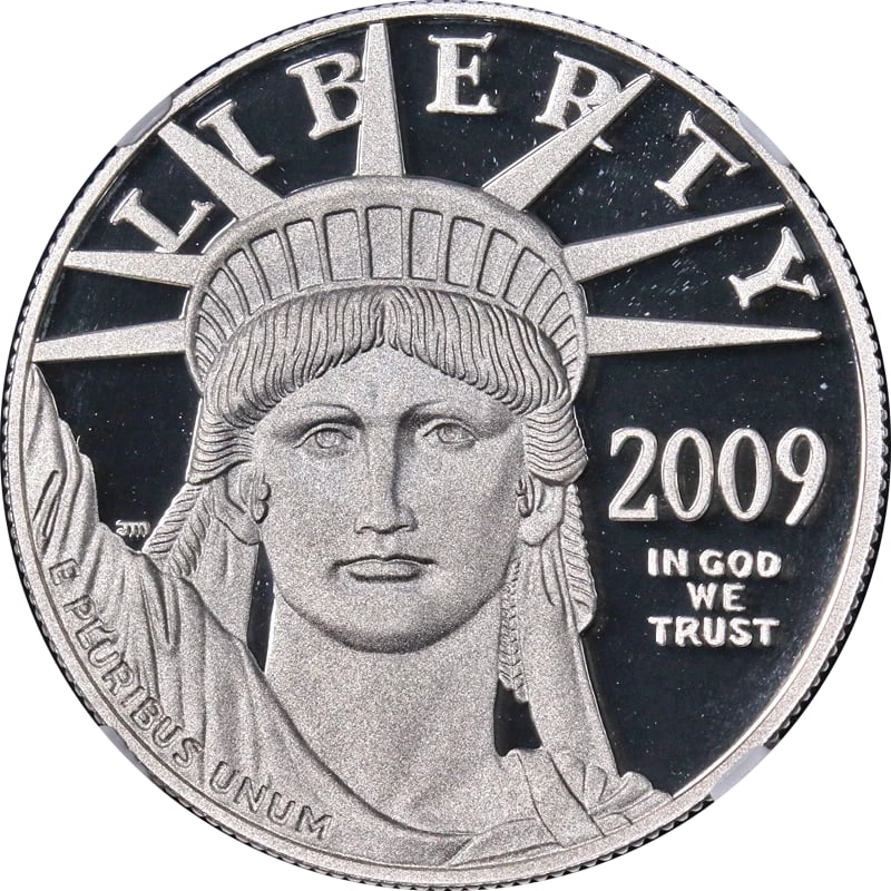 2009-W PLATINUM AMERICAN EAGLE $100 (1 of 2)