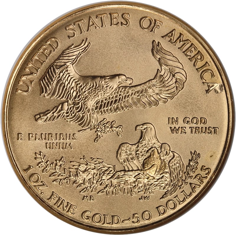 2002 GOLD AMERICAN EAGLE $50 - 2