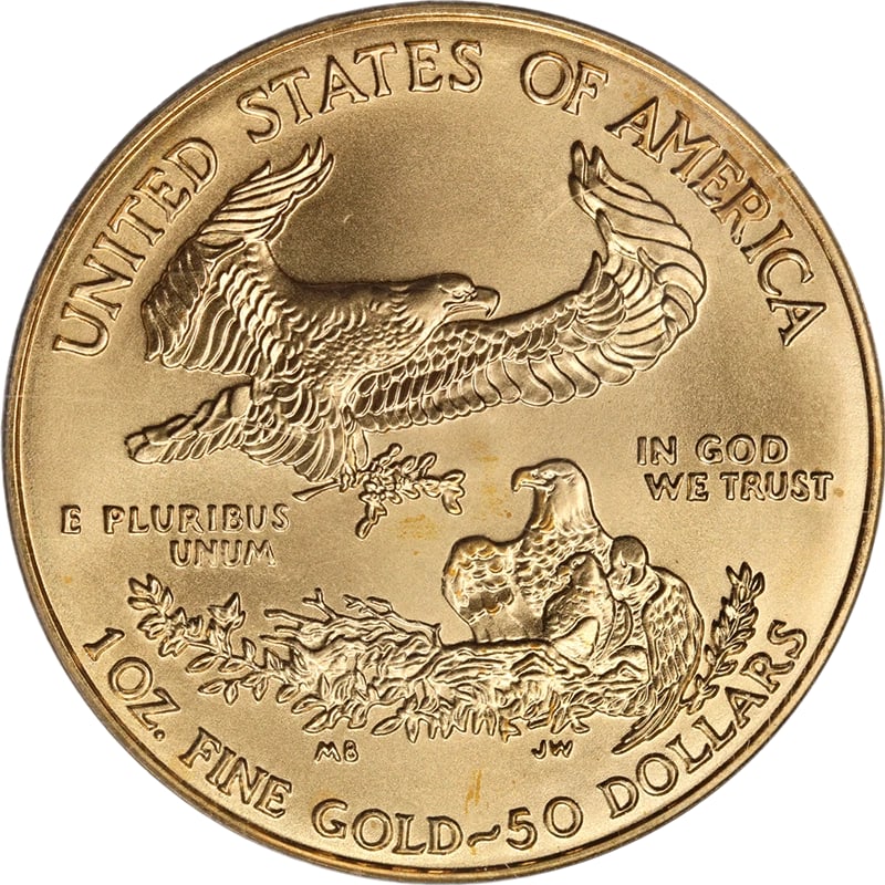 2008 GOLD AMERICAN EAGLE $50 - 2