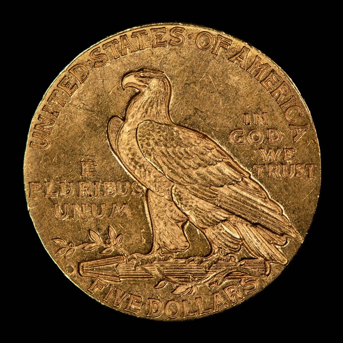 1909-D G$5 INDIAN HEAD GOLD HALF EAGLE - 4
