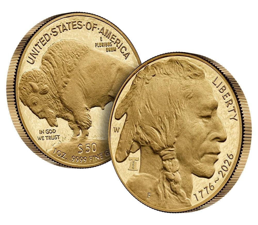 2026-W 1 OZ PROOF GOLD BUFFALO FDI 250 LIBERTY BELL (1 of 3)