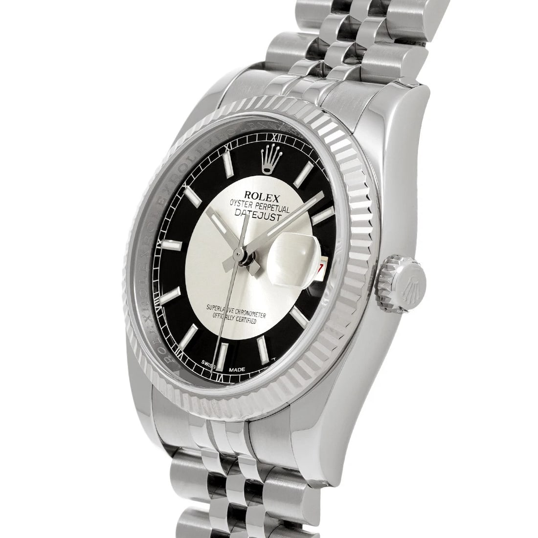 ROLEX BLACK/SILVER WATCH - 2